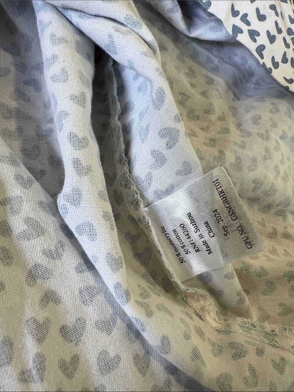 Petite plume blue heart long sleeve nightgown girls 10 - Picture 4 of 5